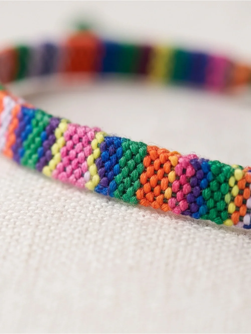 Handmade bright multicolor